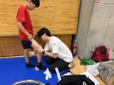 ミニバスケ市内大会の救護活動に行ってきました！